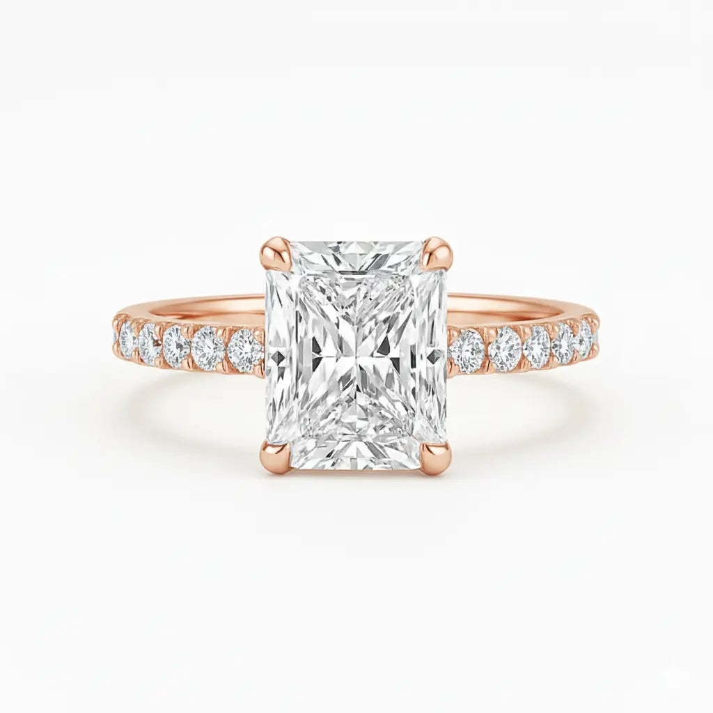 Orchid Radiant Cut Diamond Engagement Ring in Platinum – 1.46ct GIA Chloe's Jewellers