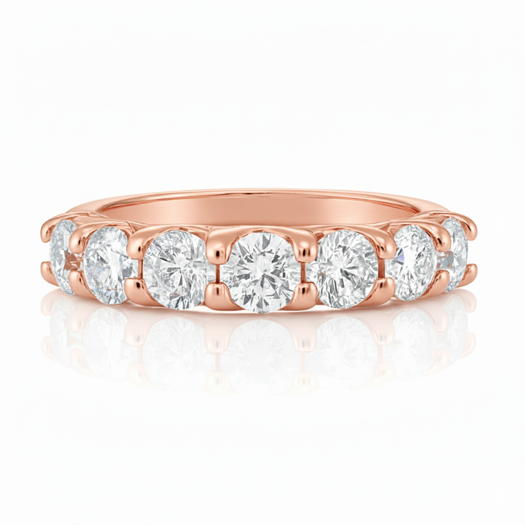 Round Diamond Eternity Ring 18k Gold Chloe's Jewellers
