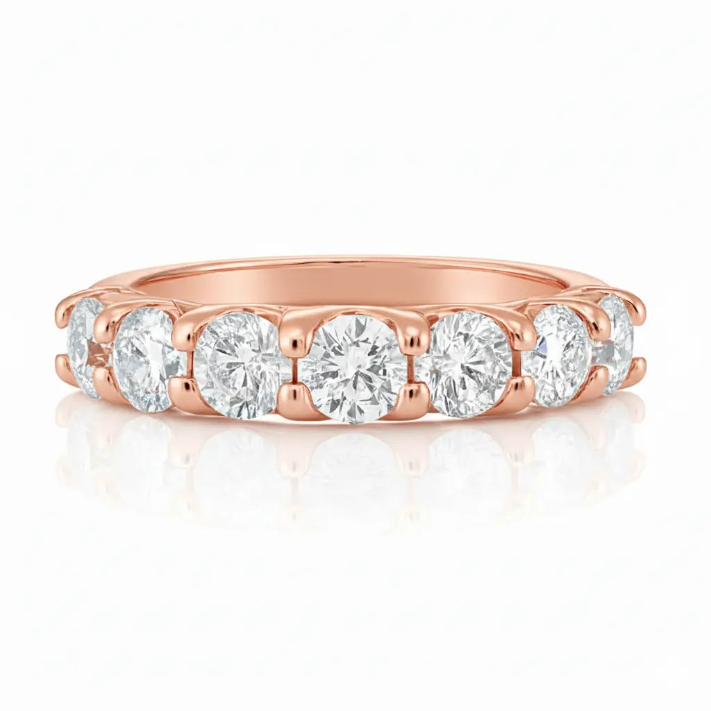Round Diamond Eternity Ring 18k Gold Chloe's Jewellers