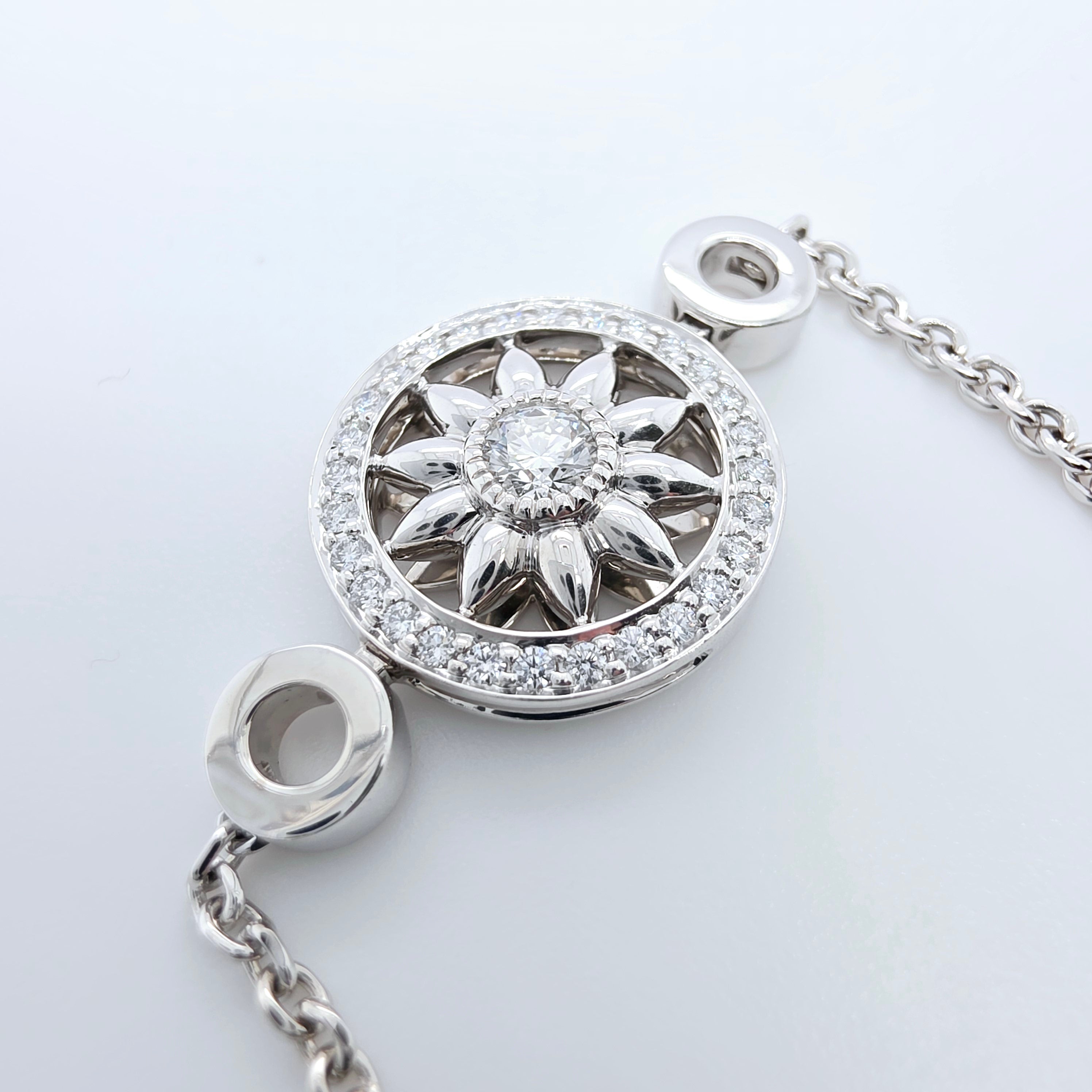 Harry Winston Diamond Winston Gates Station Bracelet, Platinum, 7 Inches