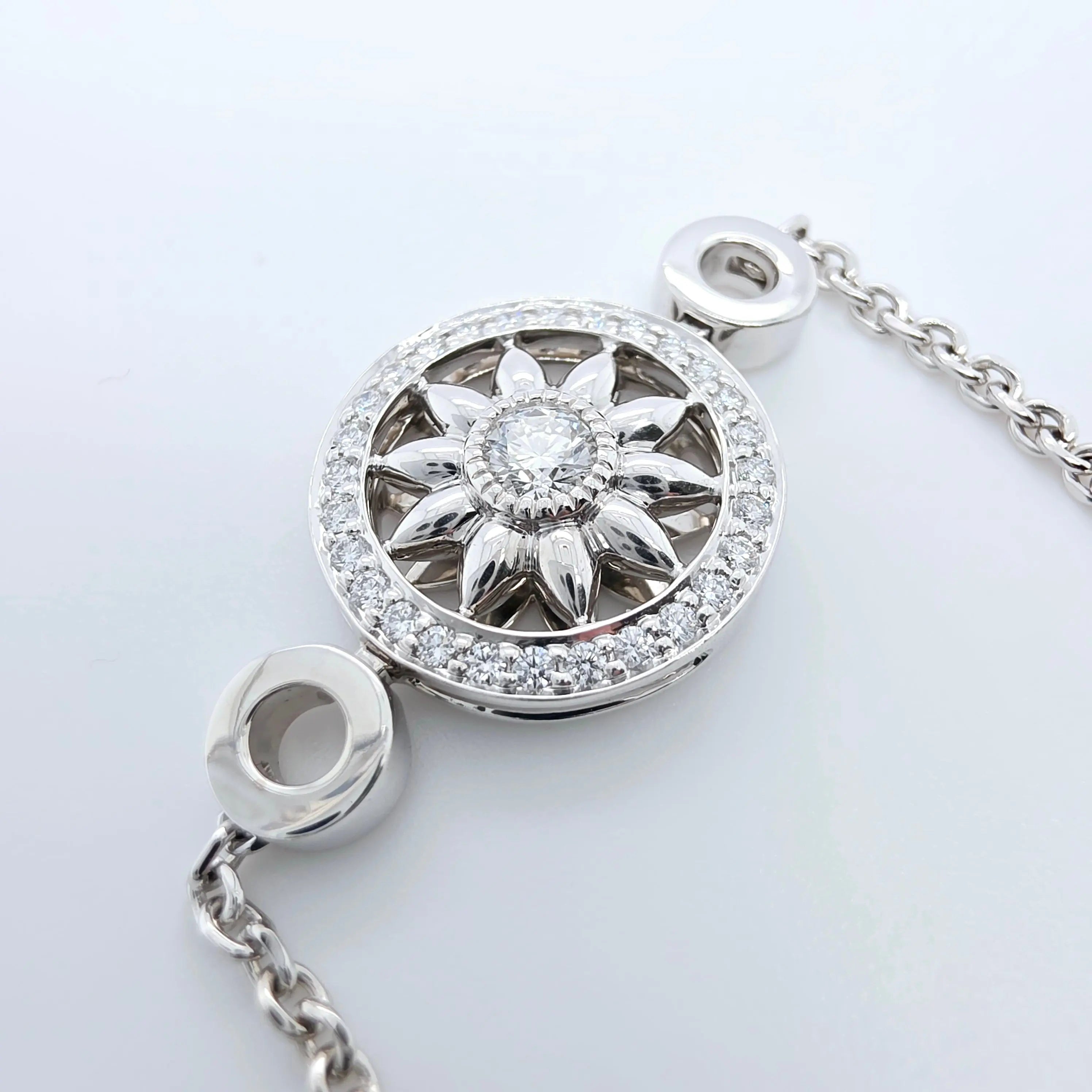 Harry Winston Diamond Winston Gates Station Bracelet, Platinum, 7 Inches Chloe's Jewellers