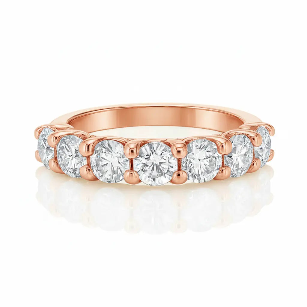 Round Diamond Eternity Ring 18k White Gold Chloe's Jewellers