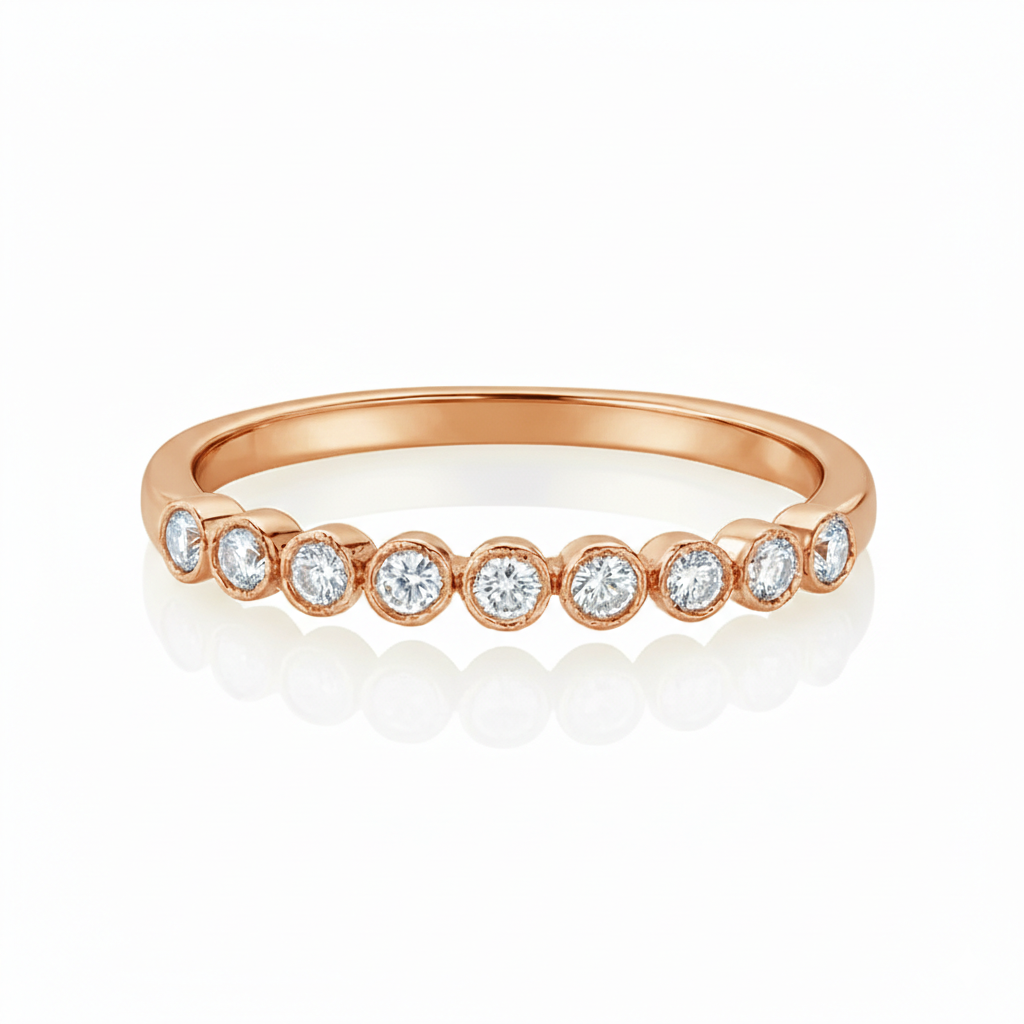 Rub Over Half Eternity Ring