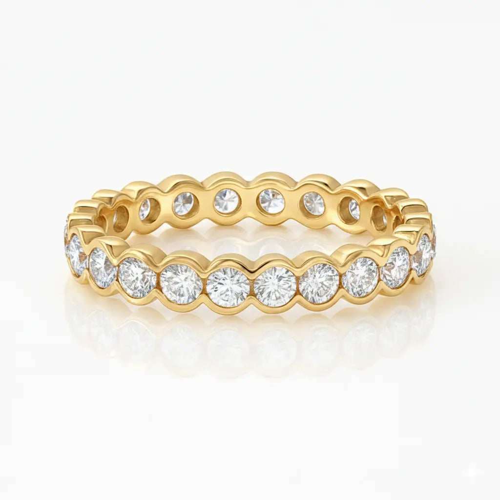 Semi Rub Over Full Eternity Ring Chloe's Jewellers