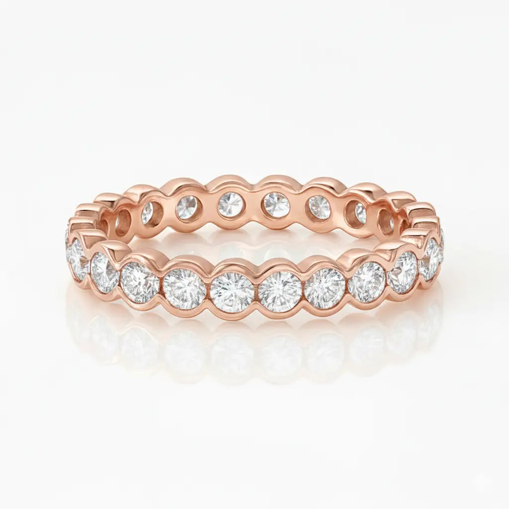 Semi Rub Over Full Eternity Ring Chloe's Jewellers