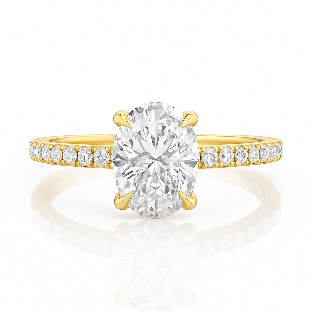 1.20ct Dahlia Oval Diamond Ring