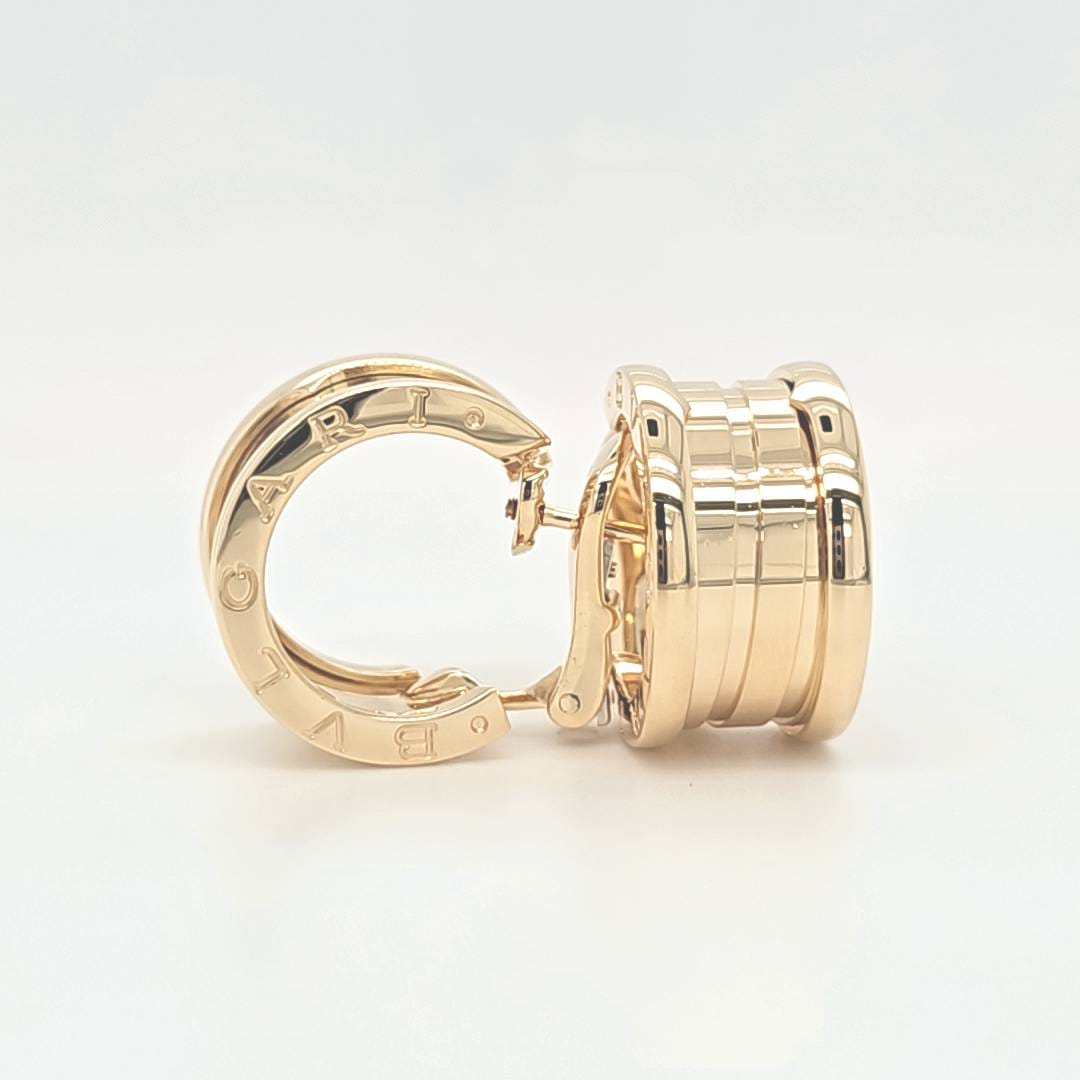 Pre-Owned | Bvlgari Two Band B.zero1 Earrings, 18k Yellow Gold Chloe's Jewellers