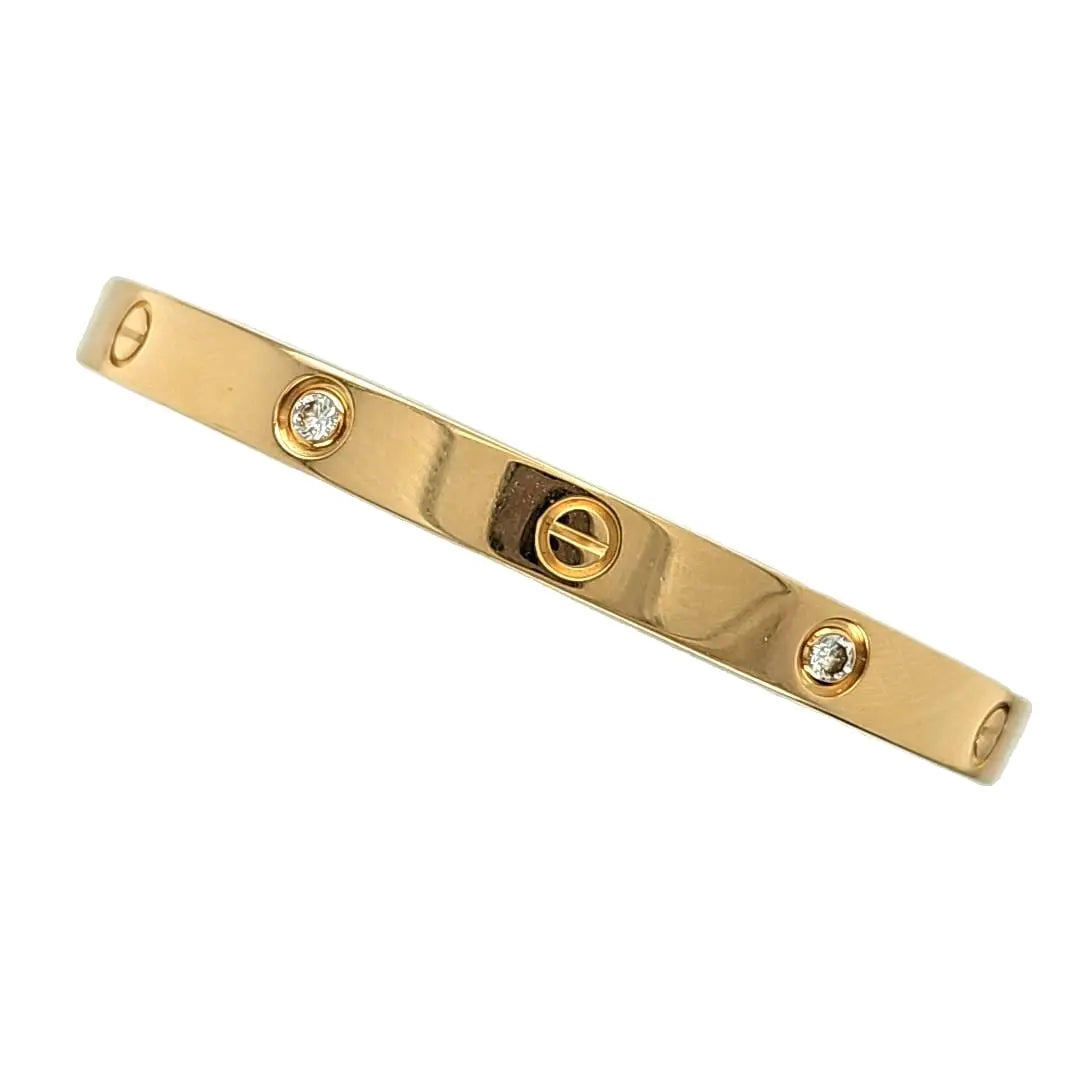 Pre-Owned Cartier Love Bracelet with 4 Round-Cut Diamonds Chloe's Jewellers