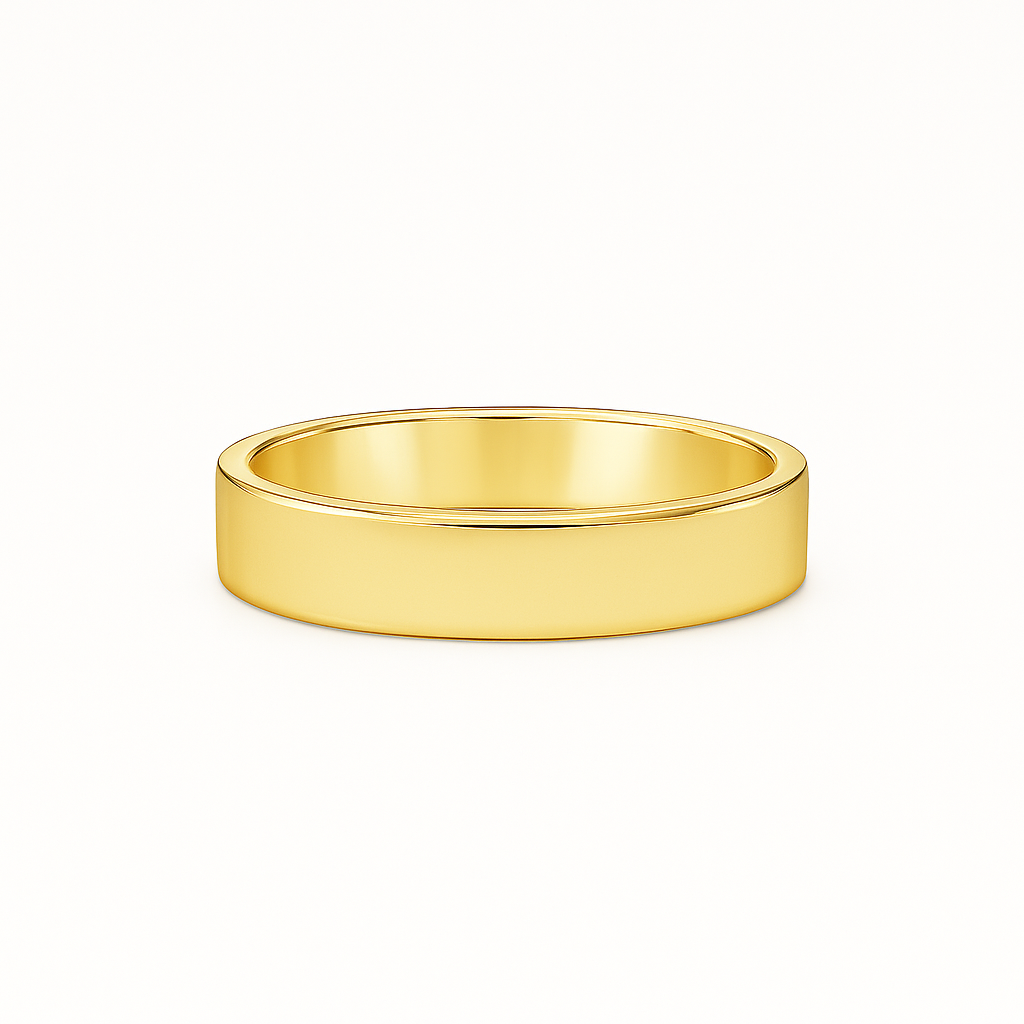 Classic Court 18k Gold Band 4mm Chloe's Jewellers