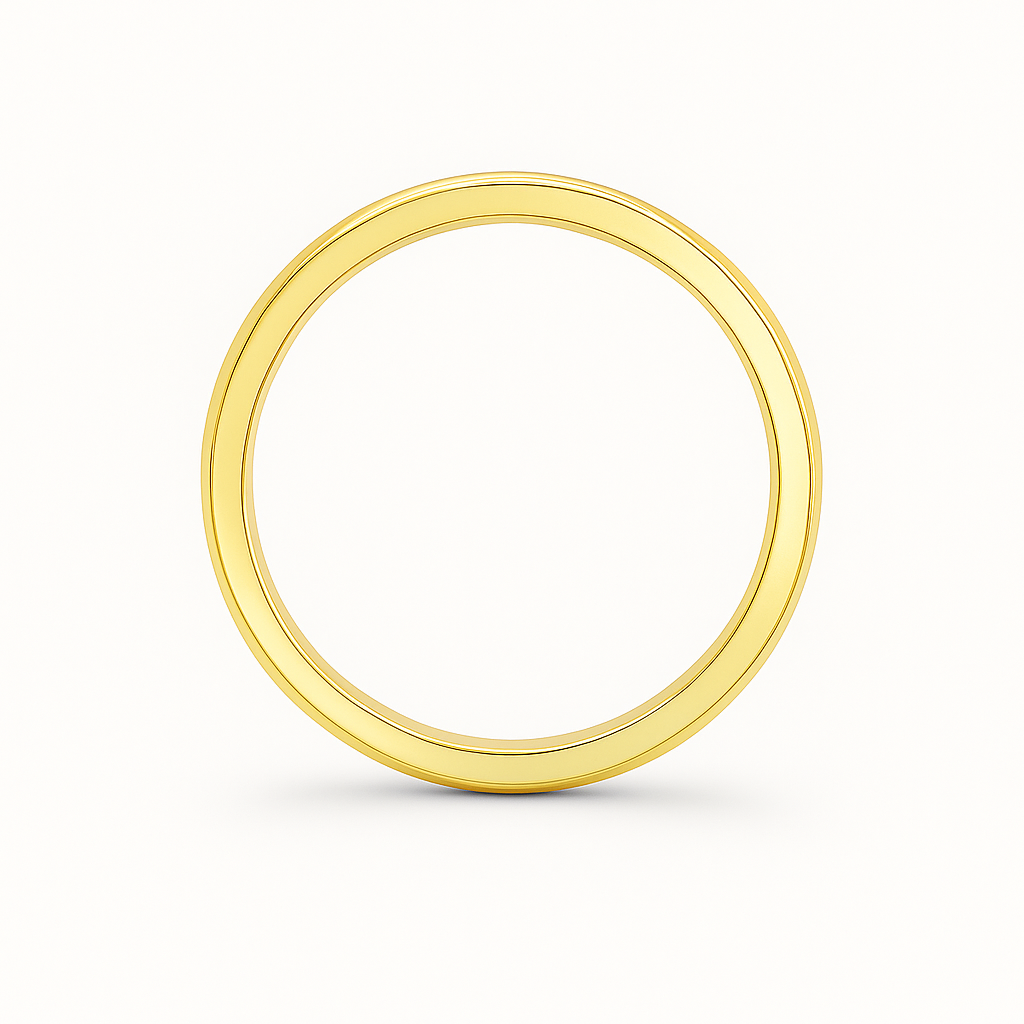 Classic Court 18k Gold Band 4mm Chloe's Jewellers