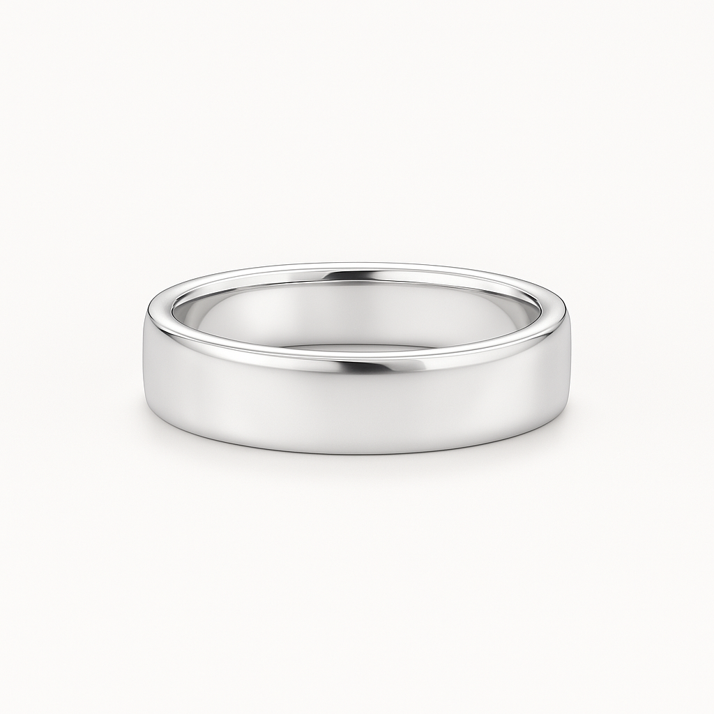 Classic Court Platinum Band 4mm Chloe's Jewellers