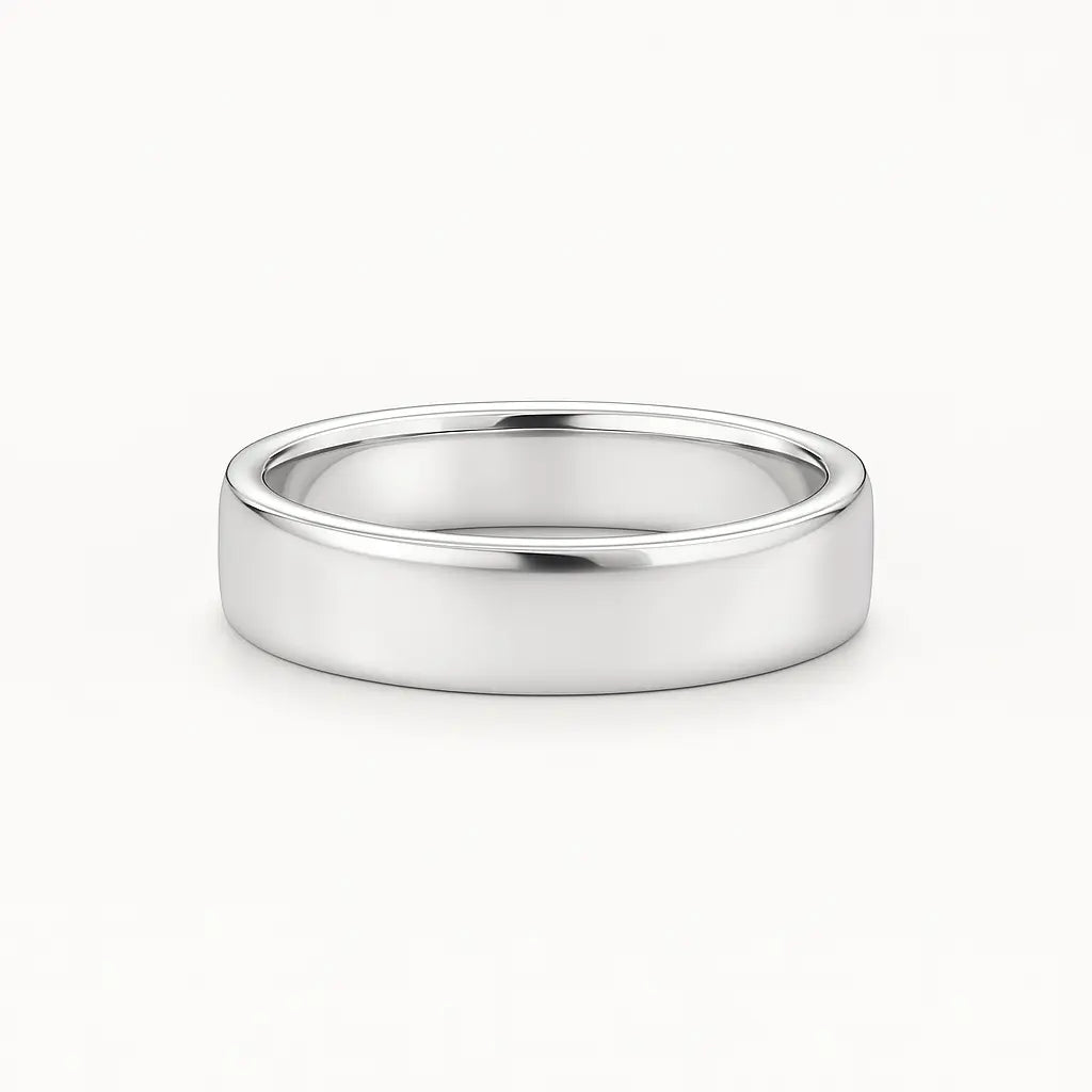 Classic Court Platinum Band 4mm Chloe's Jewellers
