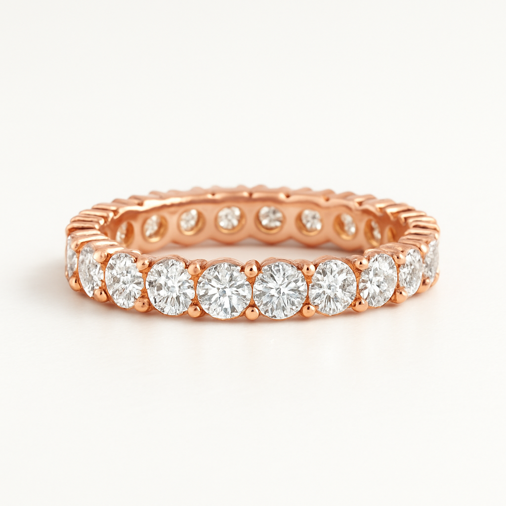 Claw Set Diamond Full Eternity Ring Chloe's Jewellers