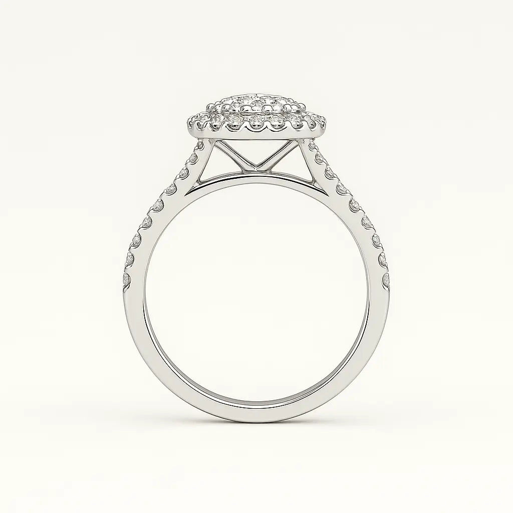 Daisy Double Halo Marquise Cut Diamond Ring Chloe's Jewellers