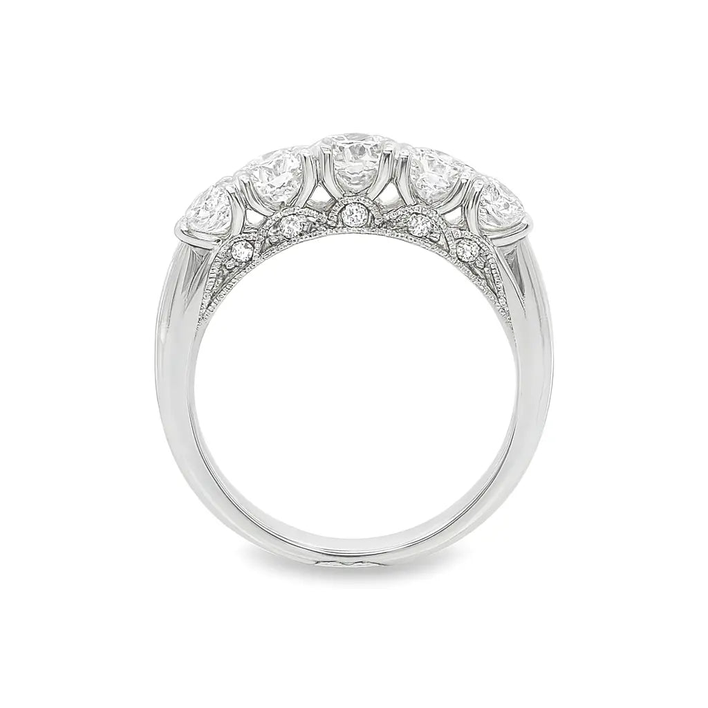Graduated Half Eternity Ring Chloe's Jewellers