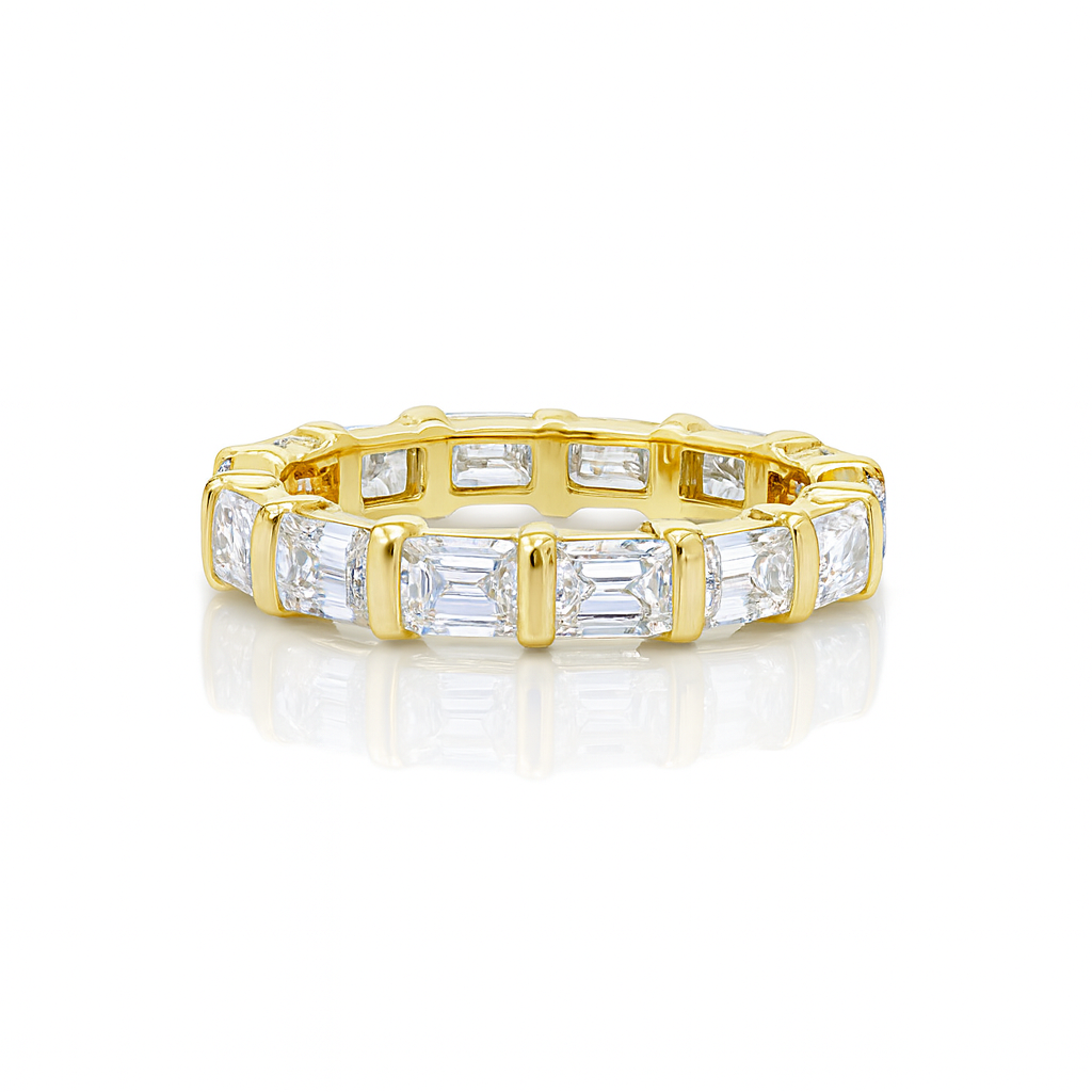 Horizontal Baguette Diamond Full Eternity Ring Chloe's Jewellers