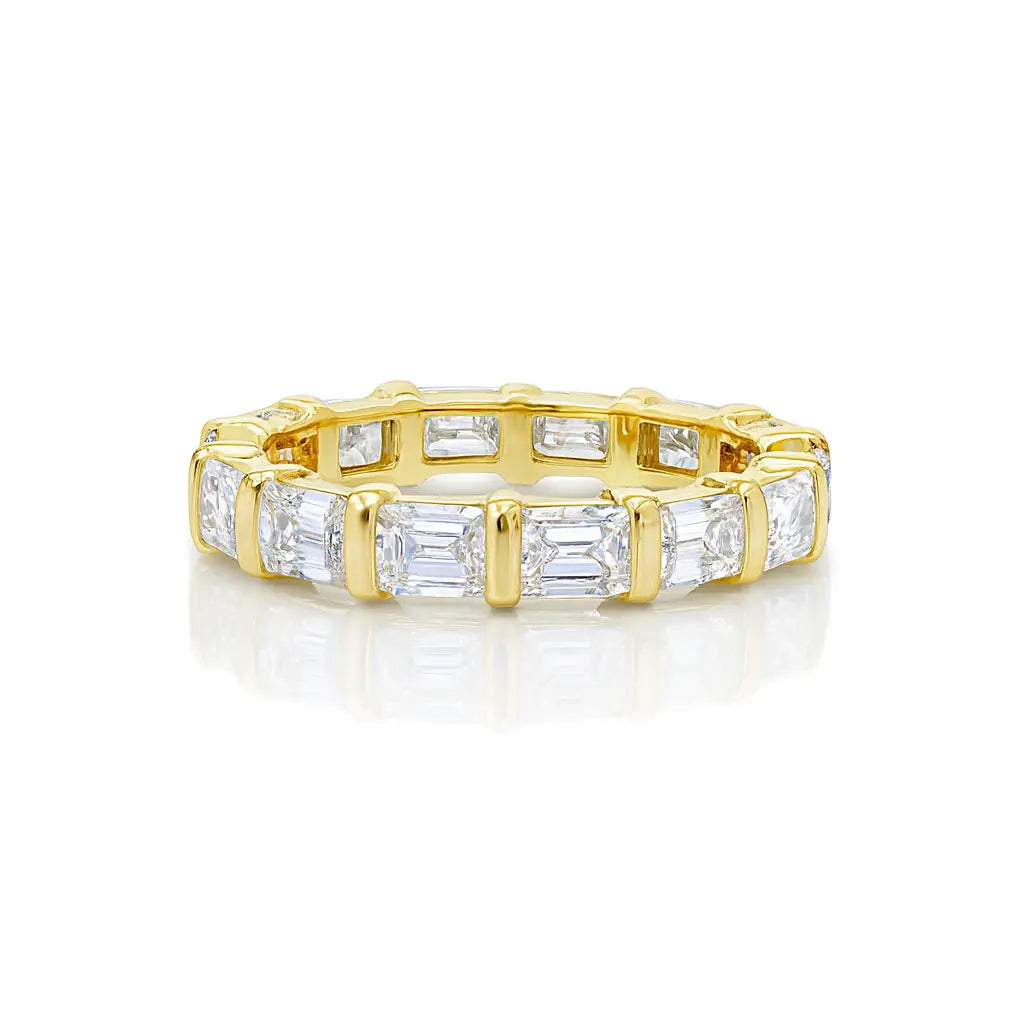 Horizontal Baguette Diamond Full Eternity Ring Chloe's Jewellers