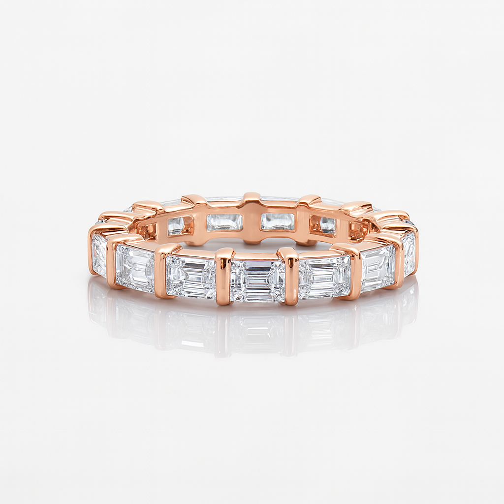 Horizontal Baguette Diamond Full Eternity Ring Chloe's Jewellers