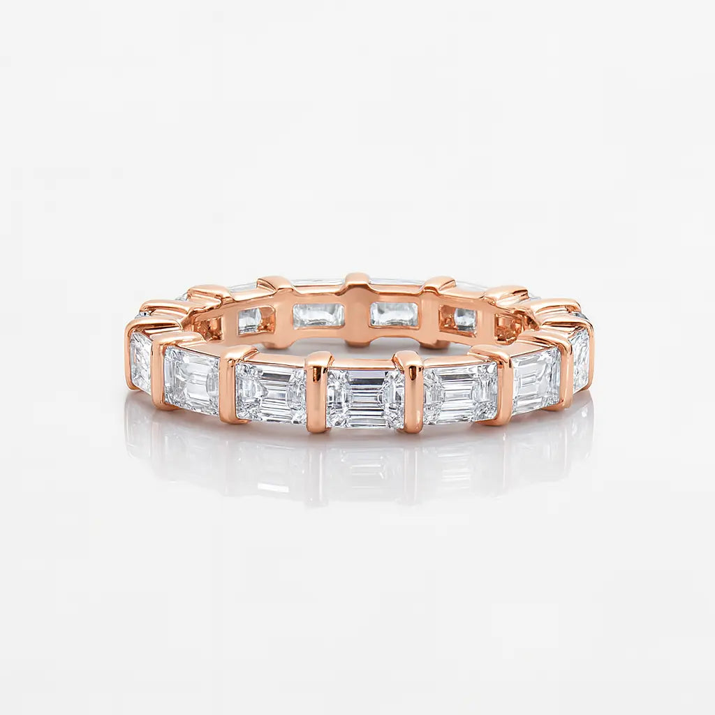Horizontal Baguette Diamond Full Eternity Ring Chloe's Jewellers