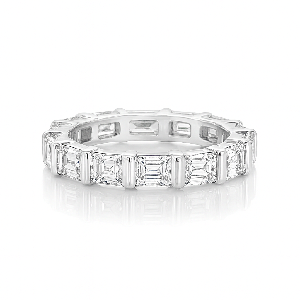 Horizontal Baguette Diamond Full Eternity Ring Chloe's Jewellers