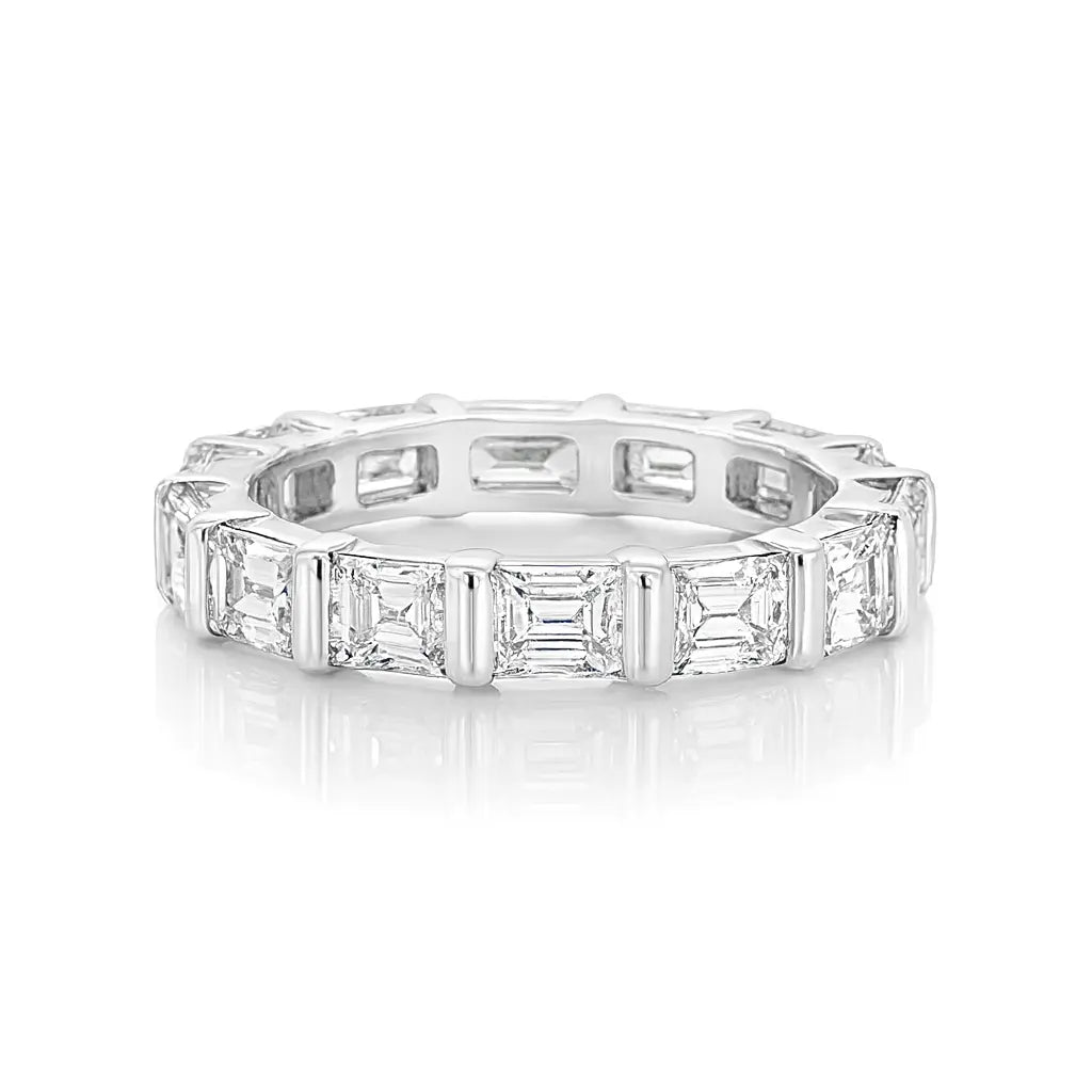 Horizontal Baguette Diamond Full Eternity Ring Chloe's Jewellers