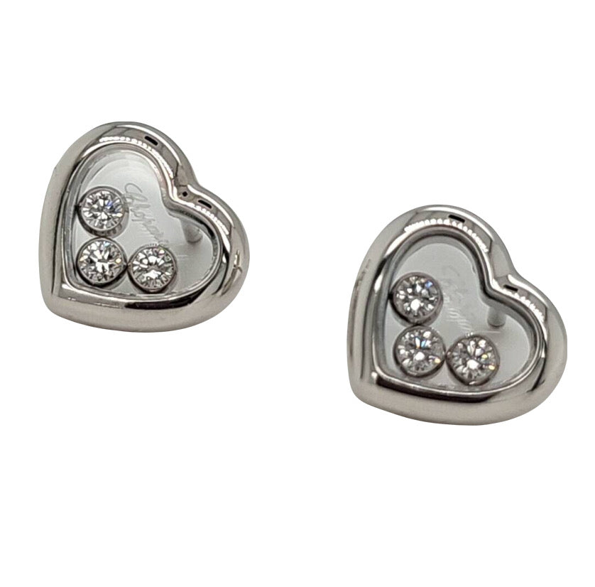 Pre-Owned | Chopard Happy Diamonds Icons Heart Shape Stud Earrings
