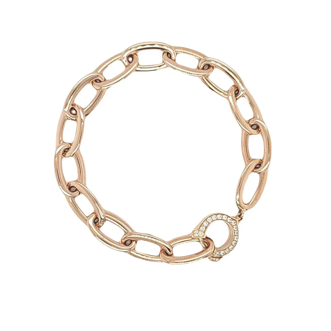Pre-Owned | Cartier Vintage C De Cartier Rose Gold Open Link Bracelet Chloe's Jewellers