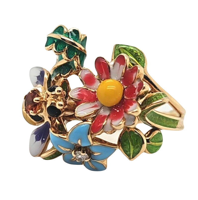 Pre-Owned Dior 'Diorette' Ring | 18K Yellow Gold | Size 53 Chloe's Jewellers
