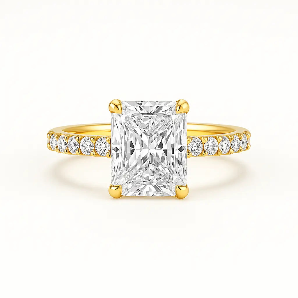 Orchid Radiant Cut Diamond Engagement Ring in Platinum – 1.46ct GIA Chloe's Jewellers