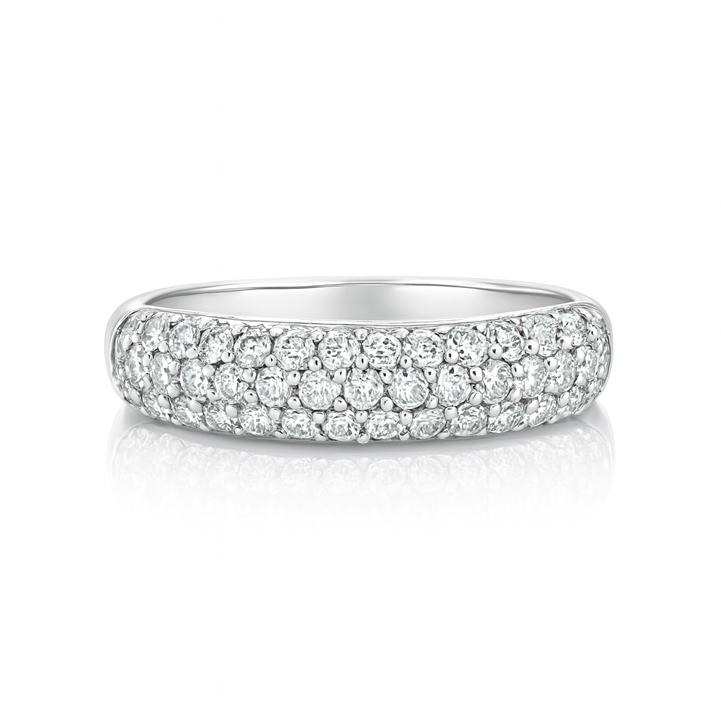 Pave Encrusted Diamond Eternity Ring Chloe's Jewellers