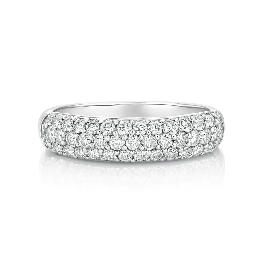 Pave Encrusted Diamond Eternity Ring Chloe's Jewellers