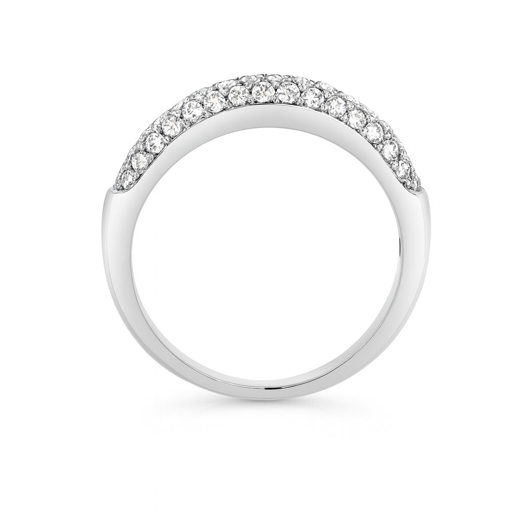 Pave Encrusted Diamond Eternity Ring