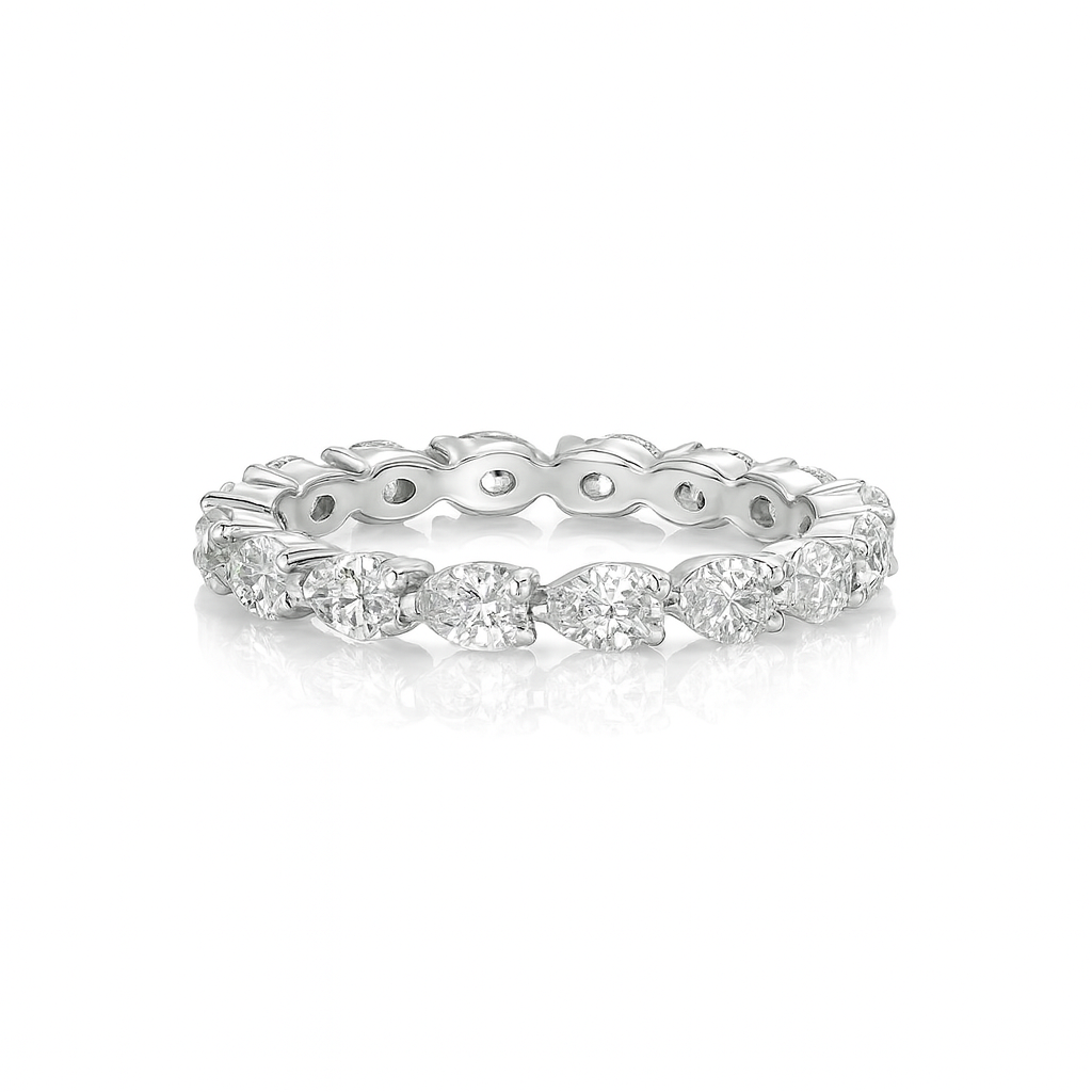 Pear Diamonds Full Eternity Ring Chloe's Jewellers