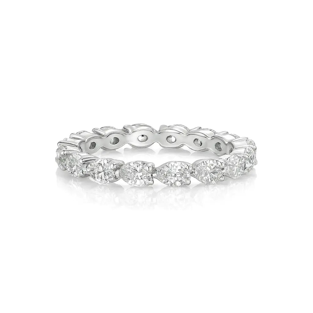 Pear Diamonds Full Eternity Ring Chloe's Jewellers