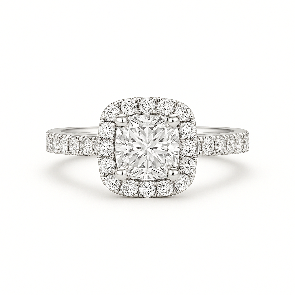 Peony Halo Ring