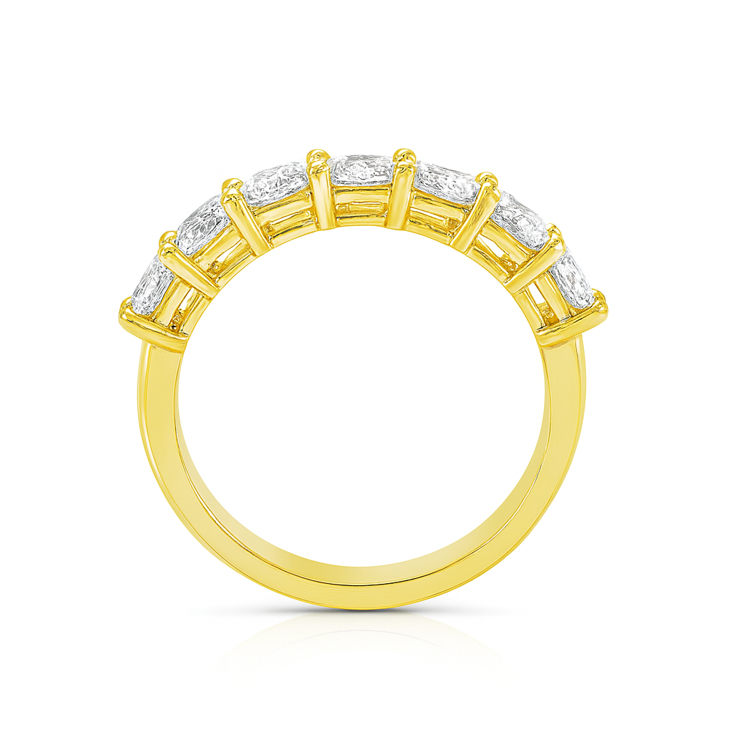 Radiant Diamond Eternity Ring 18k Gold Chloe's Jewellers