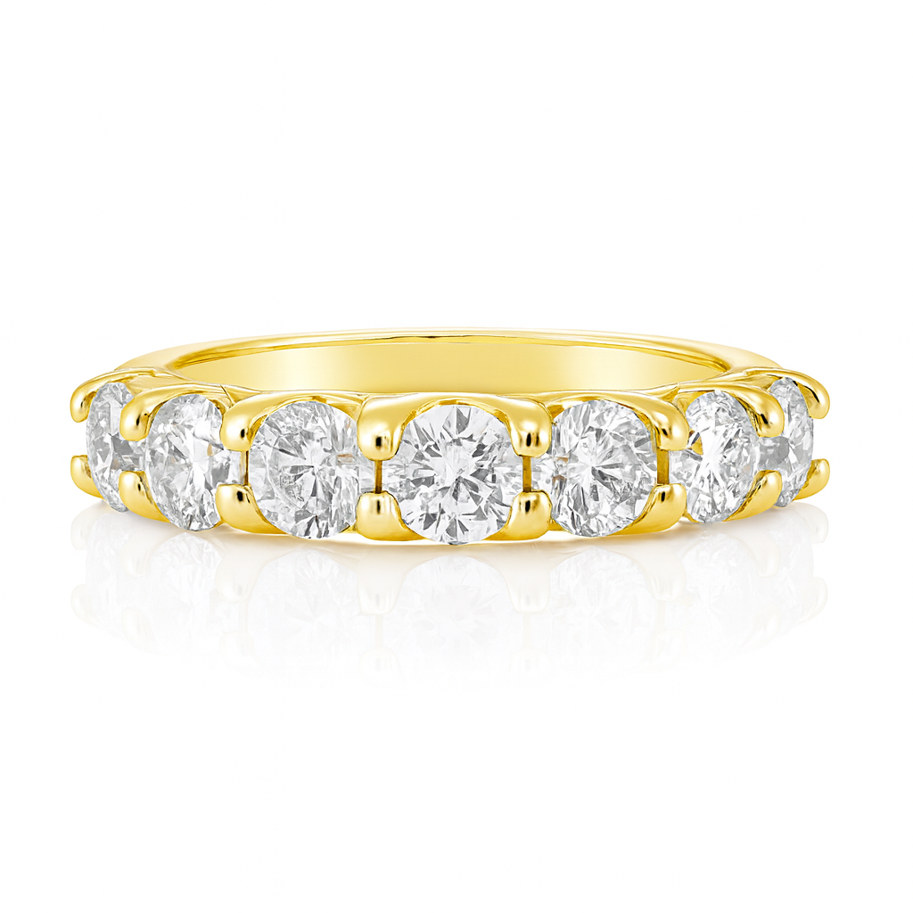 Round Diamond Eternity Ring 18k Gold Chloe's Jewellers