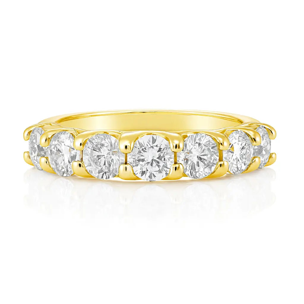 Round Diamond Eternity Ring 18k Gold Chloe's Jewellers