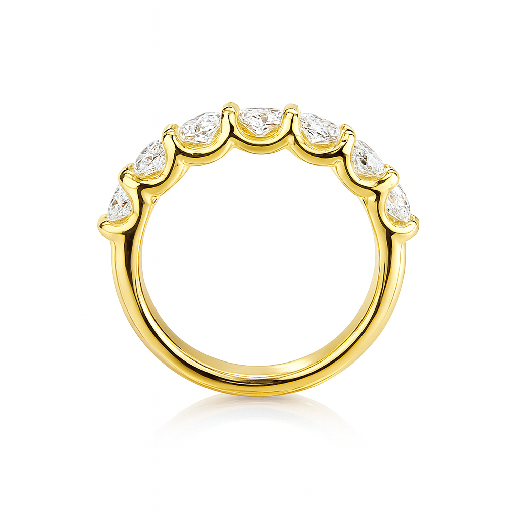 Round Diamond Eternity Ring 18k Gold Chloe's Jewellers