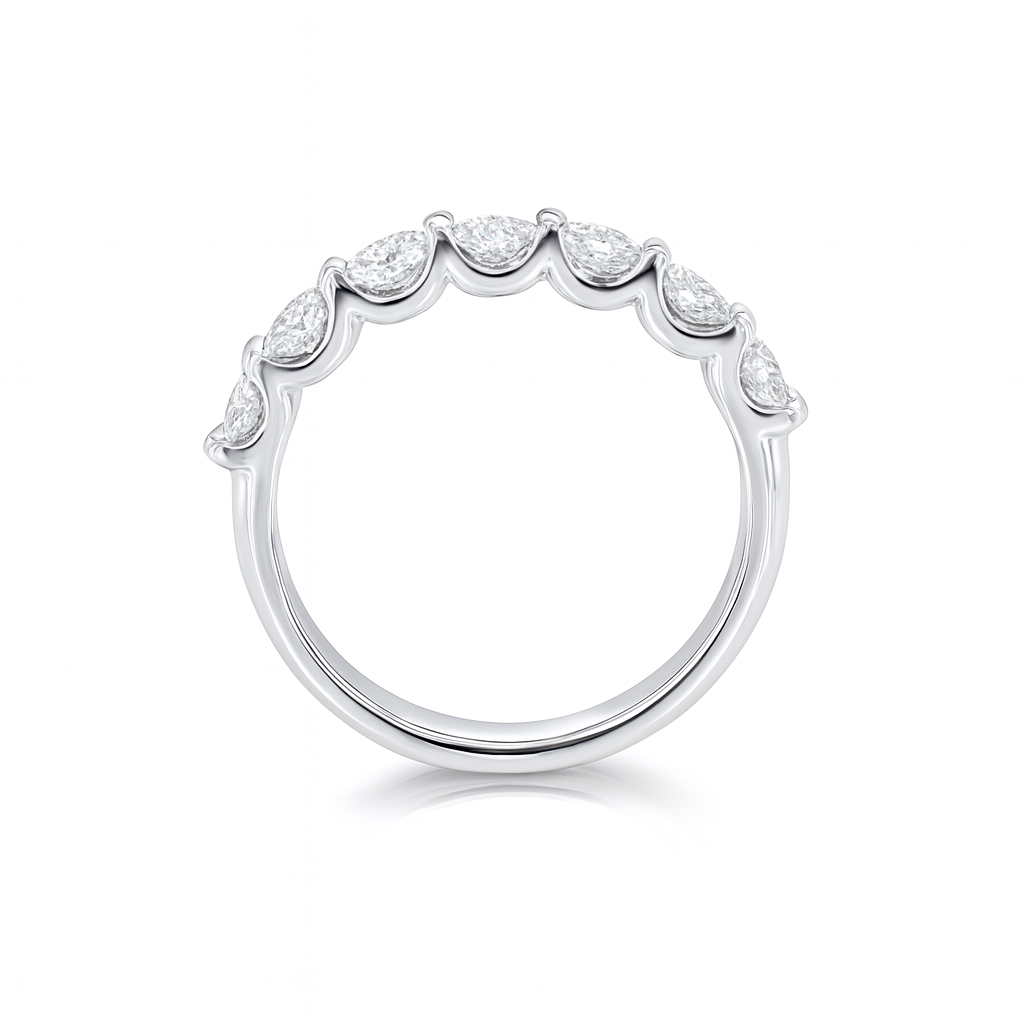 Round Diamond Eternity Ring 18k White Gold Chloe's Jewellers