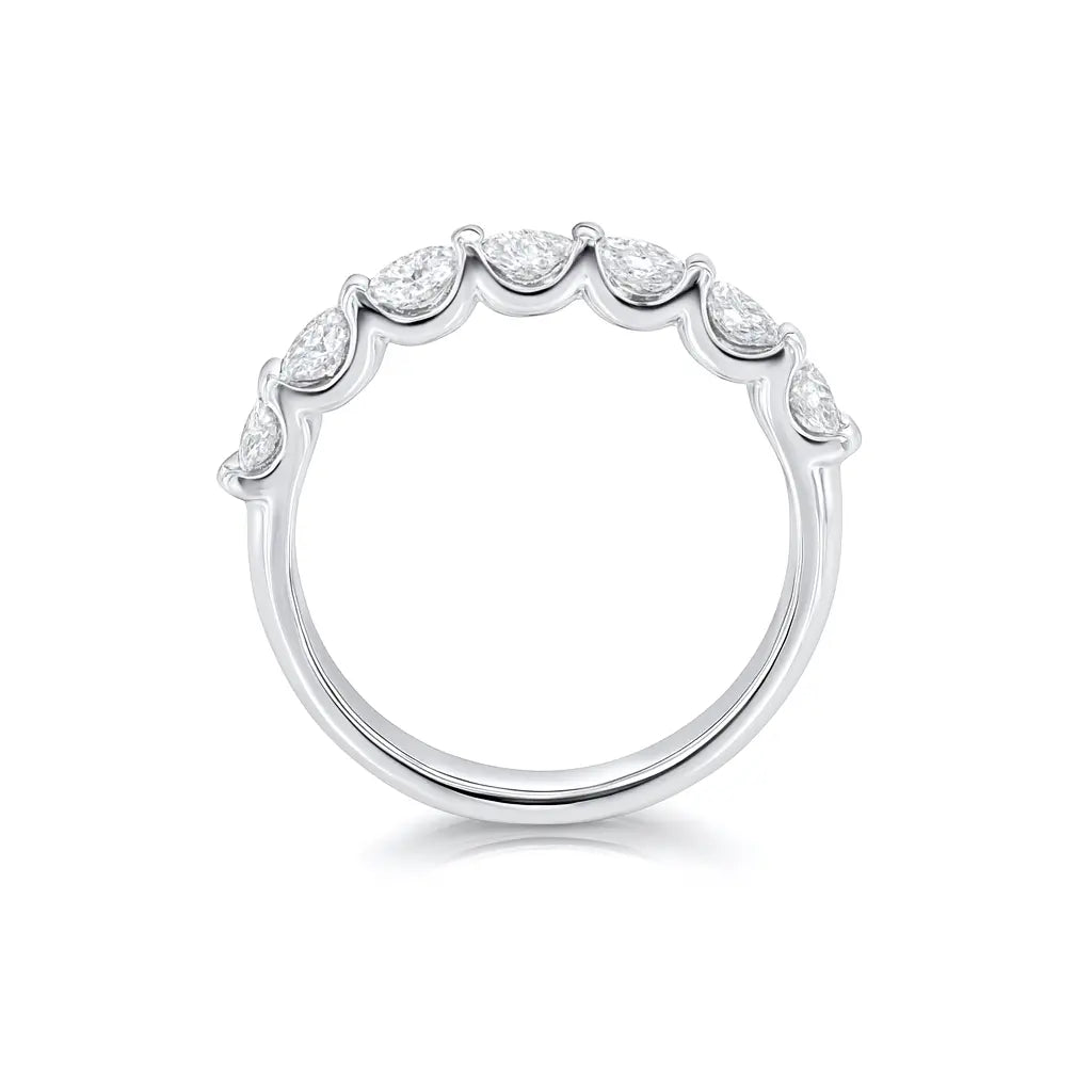 Round Diamond Eternity Ring 18k White Gold Chloe's Jewellers