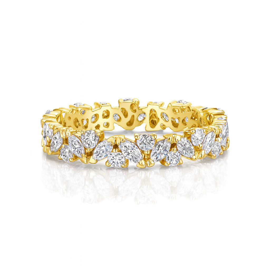 Round and Marquise Diamond Full Eternity Ring Chloe's Jewellers