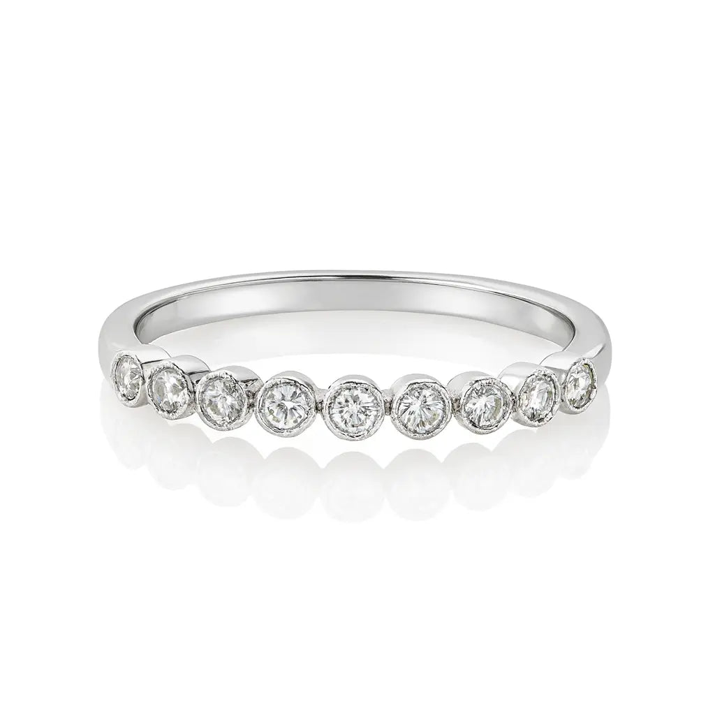 Rub Over Half Eternity Ring Chloe's Jewellers