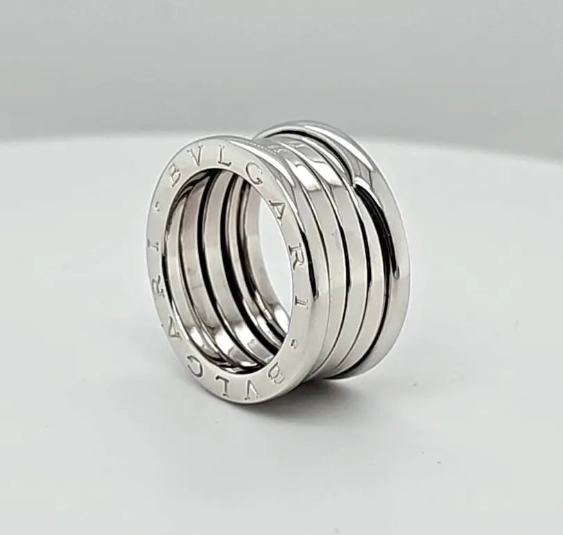 Bvlgari B.zero1 Four-Band Ring | 18K White Gold | Size 52 Chloe's Jewellers