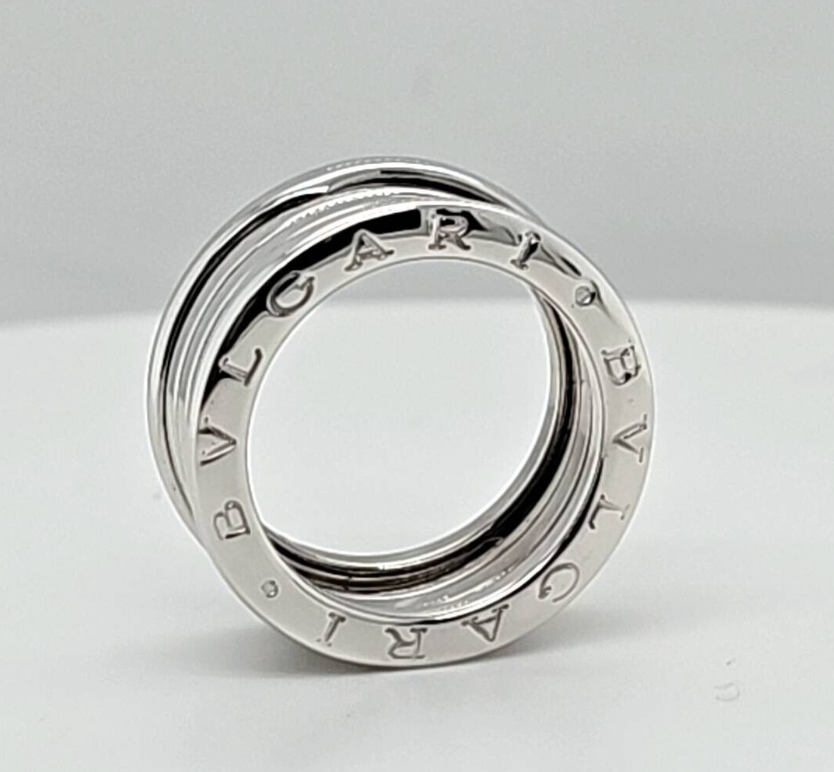 Bvlgari B.zero1 Four-Band Ring | 18K White Gold | Size 52 Chloe's Jewellers