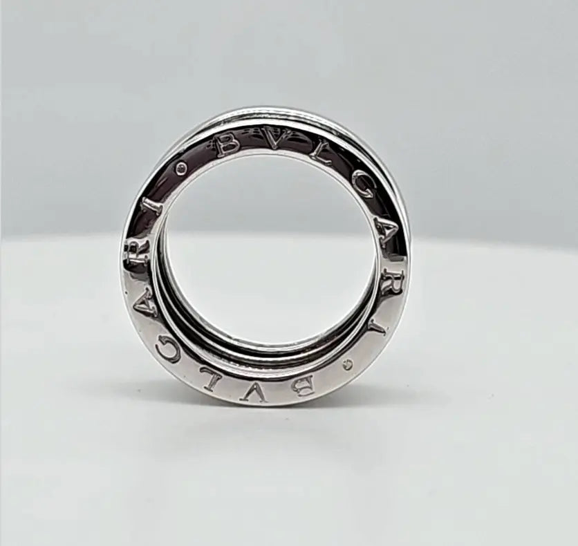 Bvlgari B.zero1 Four-Band Ring | 18K White Gold | Size 52 Chloe's Jewellers