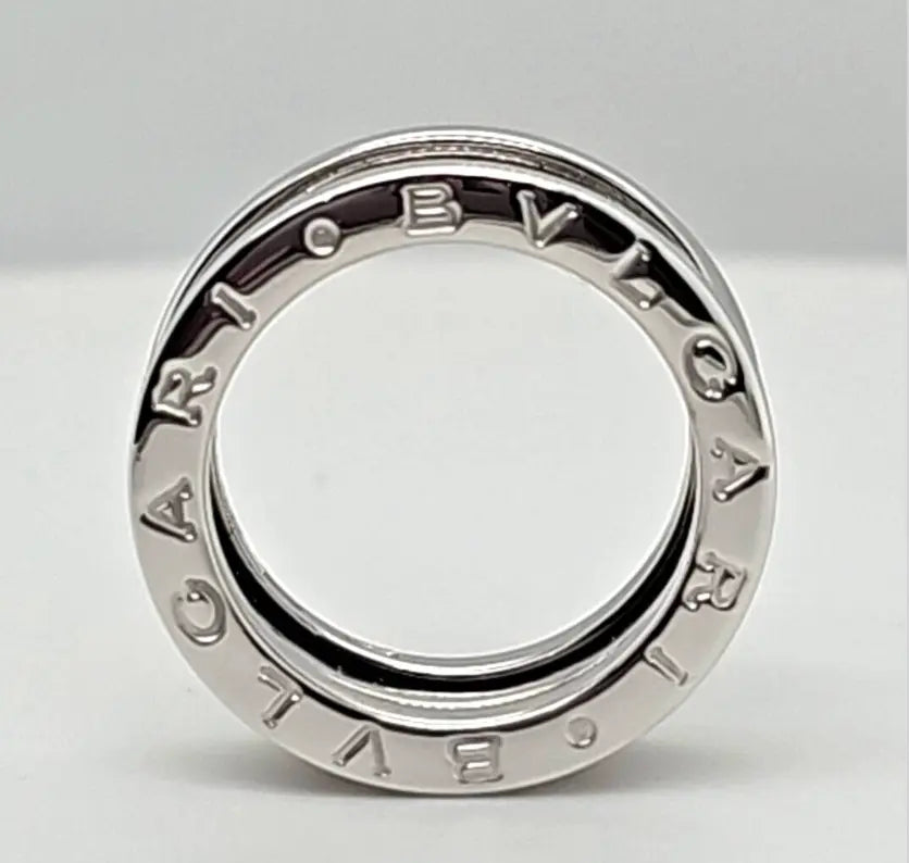 Bvlgari B.zero1 Three-Band Ring | 18K White Gold | Size 48 Chloe's Jewellers