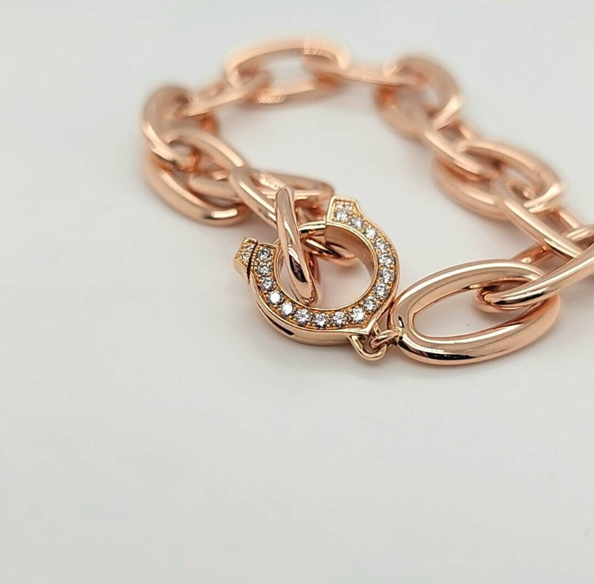 Pre-Owned | Cartier Vintage C De Cartier Rose Gold Open Link Bracelet Chloe's Jewellers