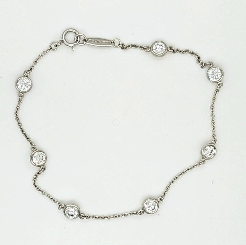 Pre-Owned | Tiffany & Co. Elsa Peretti Diamonds By The Yard Bracelet in Platinum Chloe's Jewellers
