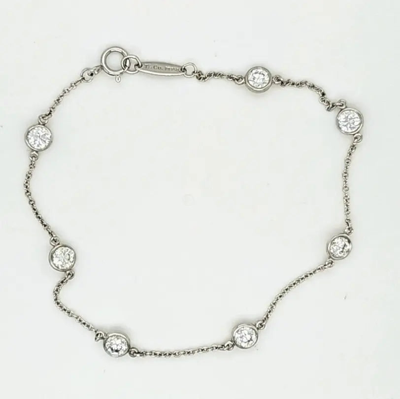 Pre-Owned | Tiffany & Co. Elsa Peretti Diamonds By The Yard Bracelet in Platinum Chloe's Jewellers